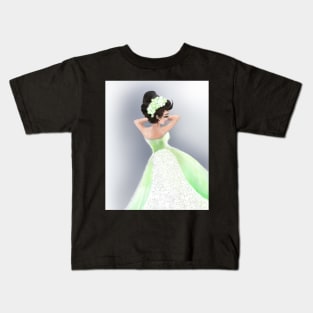 Her Green Dress Kids T-Shirt